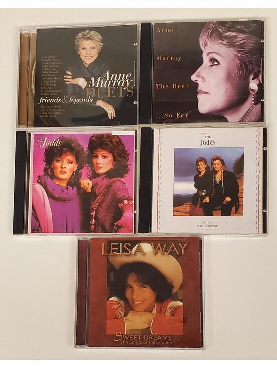 Other - Lot of 5 CDs - Anne Murray, The Judds, Leisa Way VG